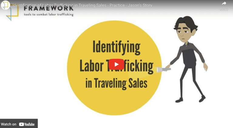 Identification of Labor Trafficking in Traveling Sales
